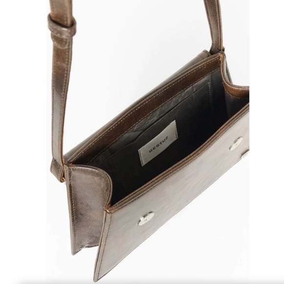 347. GESTUZ Harvey GZ Faded Brown Lamb Leather Cross Body Bag $350 GUC - Picture 5 of 5